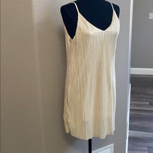 NWT One Clothing Gold Dress